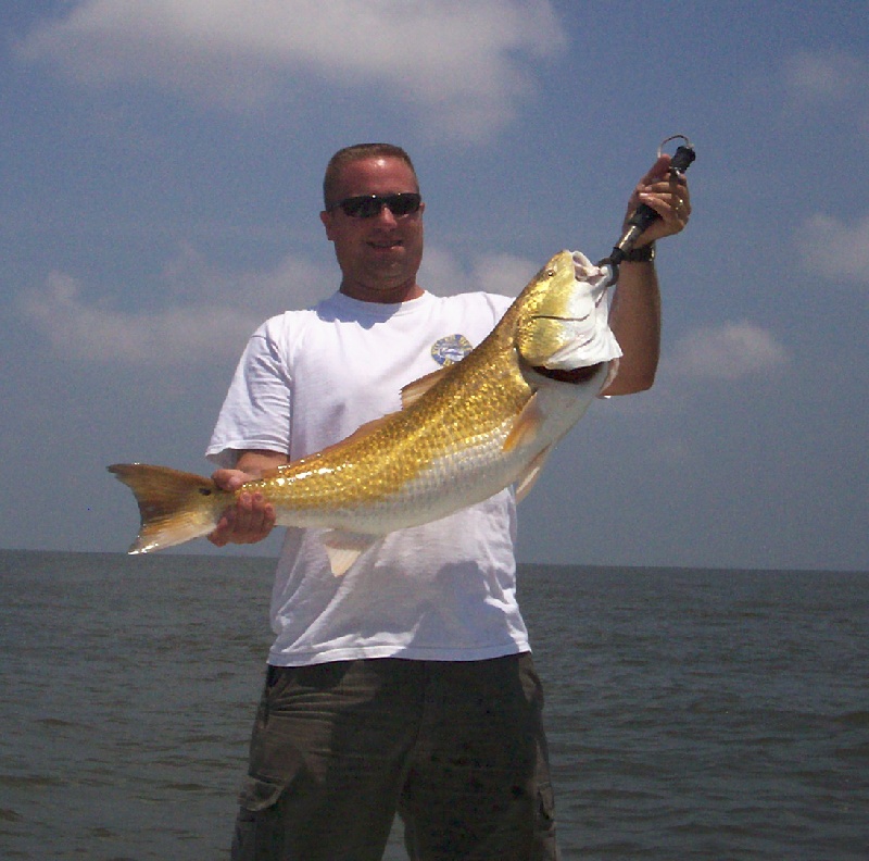 Josh & Redfish near Boothville-Venice