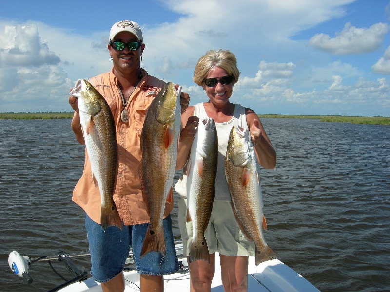 Redfish and Speckled Trout near Poydras